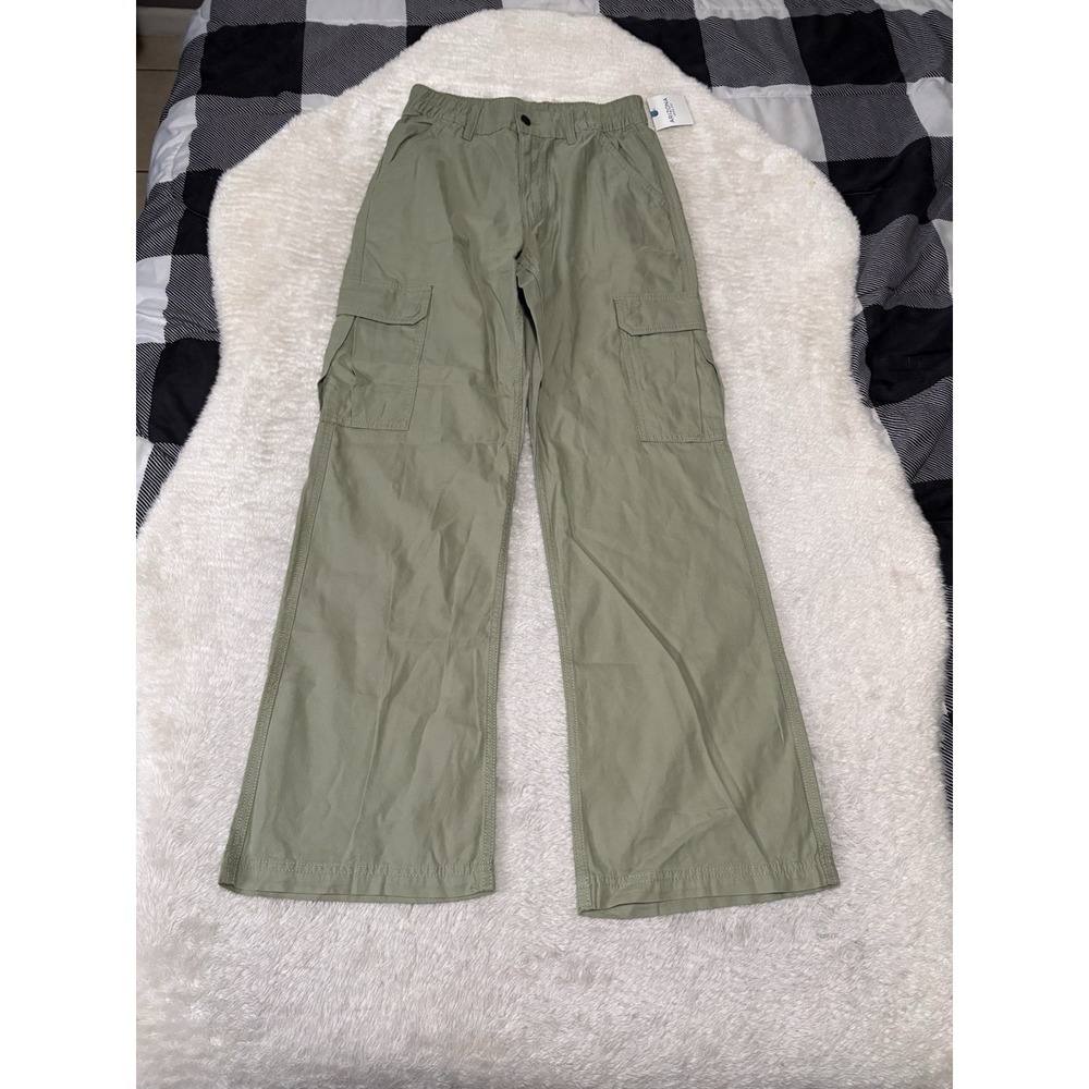 New Arizona Jean Co‎ Womens Tennessee Sage Green Cargo Pants Size 5